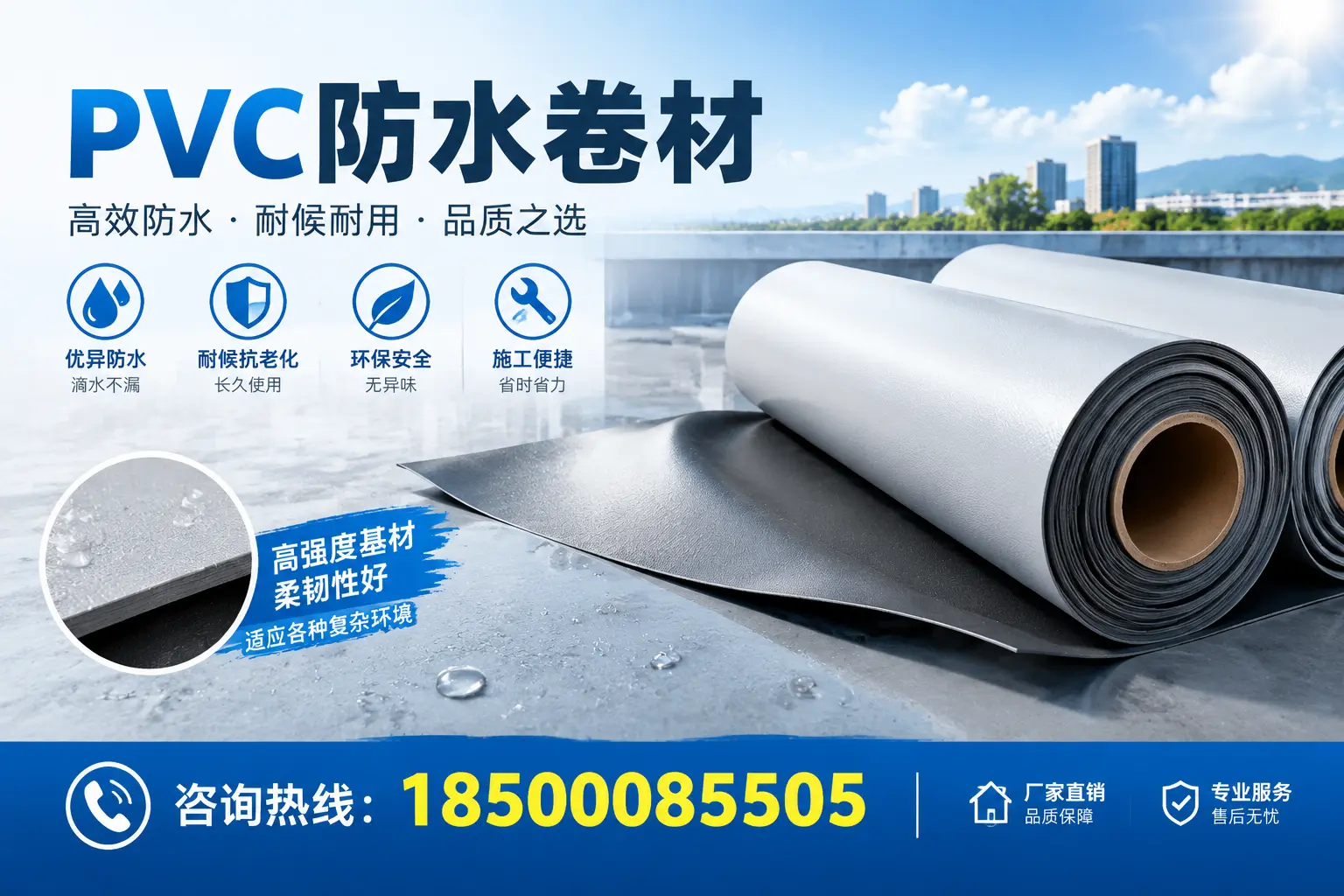 PVC防水卷材的环保特性与可持续发展探讨武汉